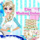 Elsa Washing Dishes гра